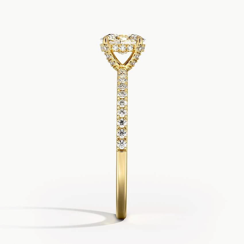 Oval Pavé Engagement Ring