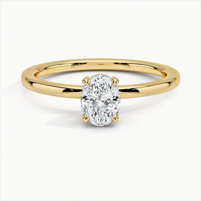 Oval Solitaire Ring