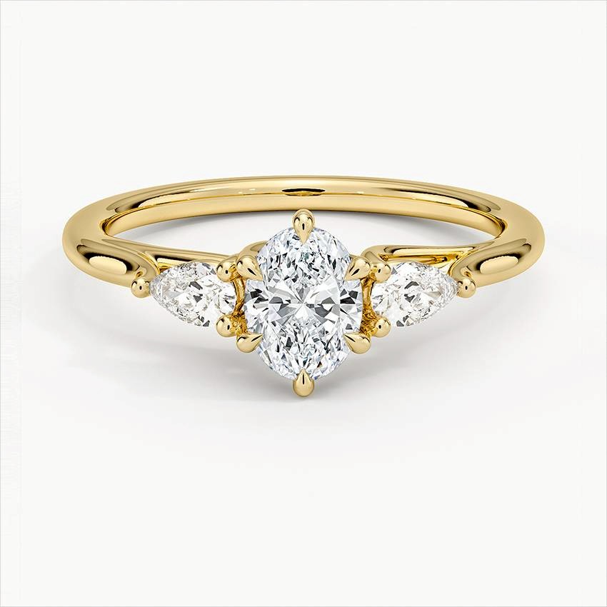 Oval Three-Stone Ring