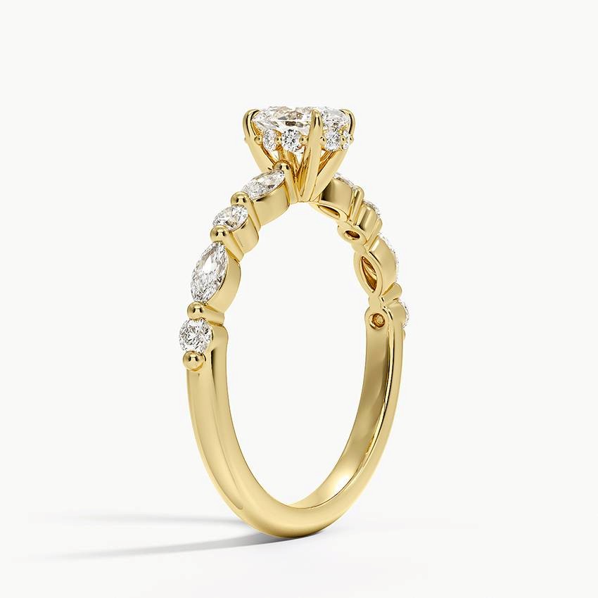 Oval Pavé Diamond Ring
