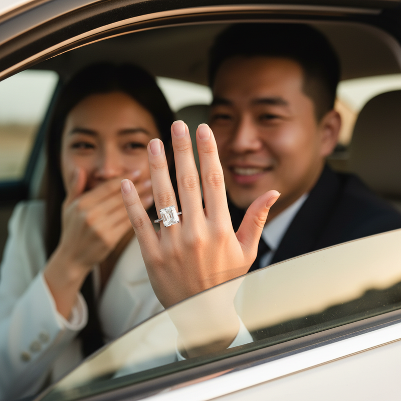 HERA-LUXGEM Engagement in Car